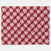 Schneeflocke Fleecedecke (Vorderseite (Horizontal))