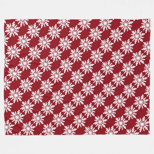 Schneeflocke Fleecedecke (Vorderseite (Horizontal))