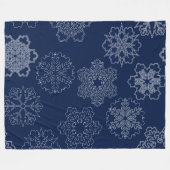 Schneeflocke Fleecedecke (Vorderseite (Horizontal))