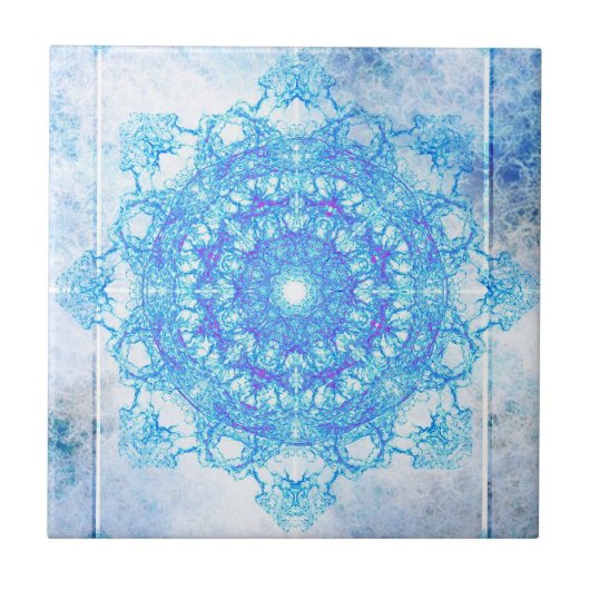 Schneeflocke Fliese (Vorderseite)