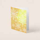 Schneeflocke Folienkarte (Vorderseite)