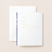 Schneeflocke Folienkarte (Rückseite mit Umschlag)