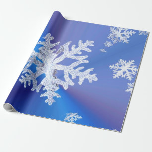 Schneeflocke-Foto-Glanz-Verpackungs-Papier Geschenkpapier