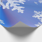 Schneeflocke-Foto-Glanz-Verpackungs-Papier Geschenkpapier (Ecke)