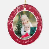 Schneeflocke | FOTO Keramik Ornament (Links)