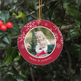 Schneeflocke | FOTO Keramik Ornament