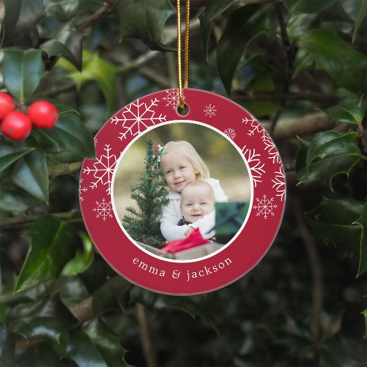 Schneeflocke | FOTO Keramik Ornament