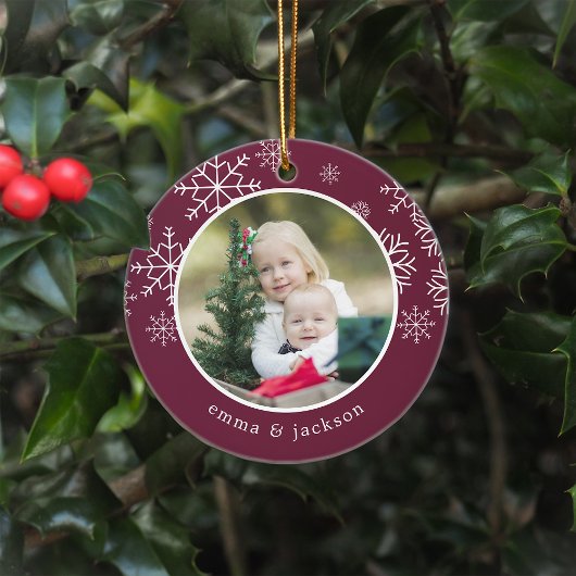 Schneeflocke | FOTO Keramik Ornament