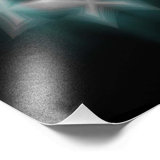 Schneeflocke - fotodruck (Ecke)