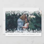 Schneeflocke | Fotokarte für den Urlaub Feiertagskarte (Vorderseite)