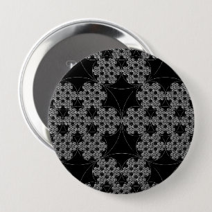 Schneeflocke Fraktal-Muster Button