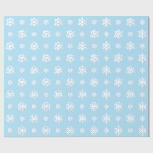 Schneeflocke Gemustert Geschenkpapier (Flach)