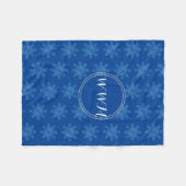 Schneeflocke Gemütliche Fleece mit Monogramm (Vorderseite (Horizontal))