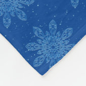 Schneeflocke Gemütliche Fleece mit Monogramm (Ecke)