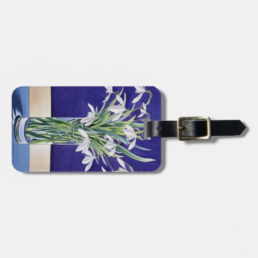 Schneeflocke Gepäckanhänger (Vorderseite horizontal)