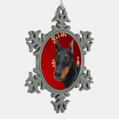 Schneeflocke-gerahmte Verzierung Schneeflocken Zinn-Ornament (Links)