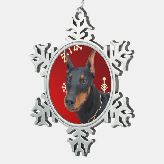 Schneeflocke-gerahmte Verzierung Schneeflocken Zinn-Ornament (Rechts)