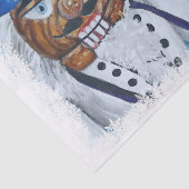 Schneeflocke-gerahmter Nussknacker-Kuss Seidenpapier (Ausschnitt)