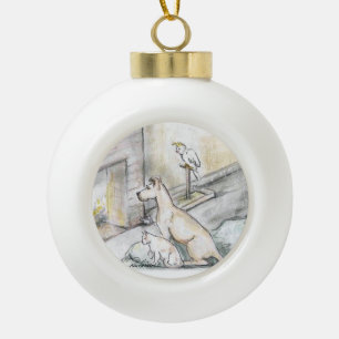 Schneeflocke gerahmtes Ornament