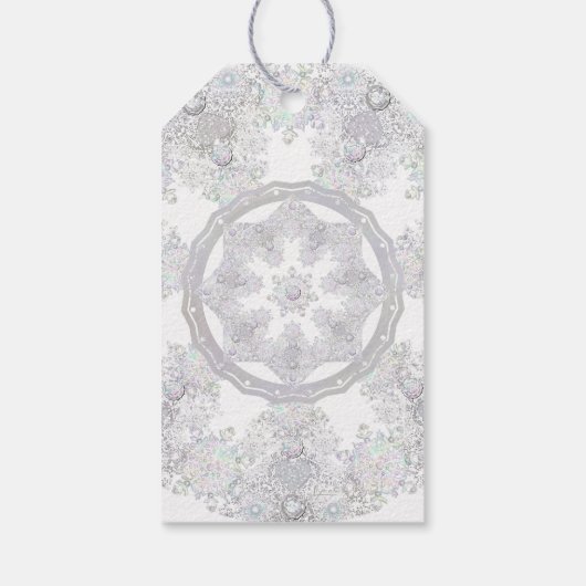 Schneeflocke Geschenkanhänger (Rückseite)