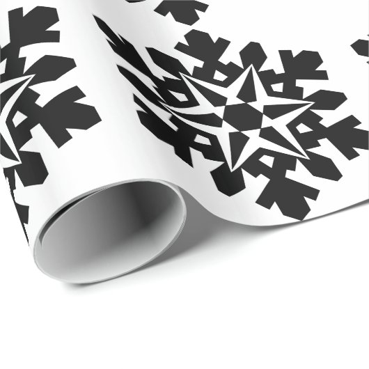 Schneeflocke Geschenkpapier (Rolleneckpunkt)