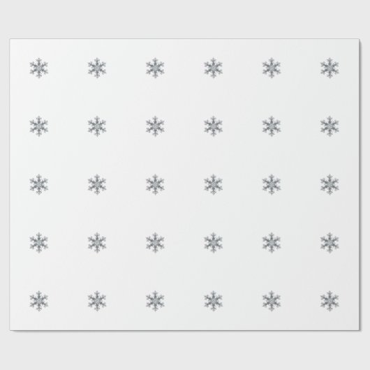 Schneeflocke Geschenkpapier (Flach)
