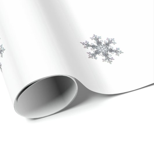 Schneeflocke Geschenkpapier (Rolleneckpunkt)