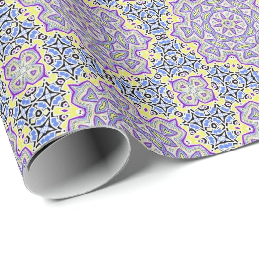 Schneeflocke Geschenkpapier (Rolleneckpunkt)