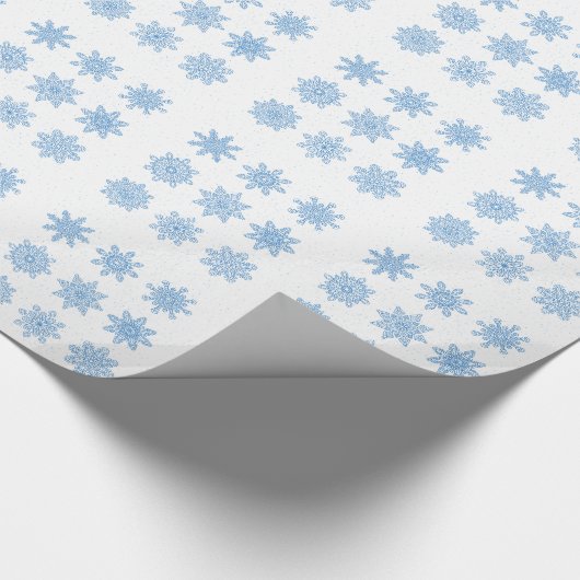 Schneeflocke Geschenkpapier (Ecke)