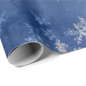 Schneeflocke Geschenkpapier (Rolleneckpunkt)