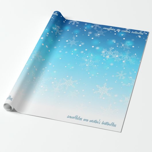 Schneeflocke Geschenkpapier (Ungerollt)