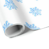Schneeflocke Geschenkpapier (Rolleneckpunkt)