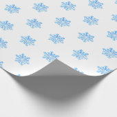 Schneeflocke Geschenkpapier (Ecke)