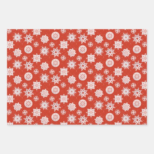 Schneeflocke Geschenkpapier Set (Vorderseite 3)