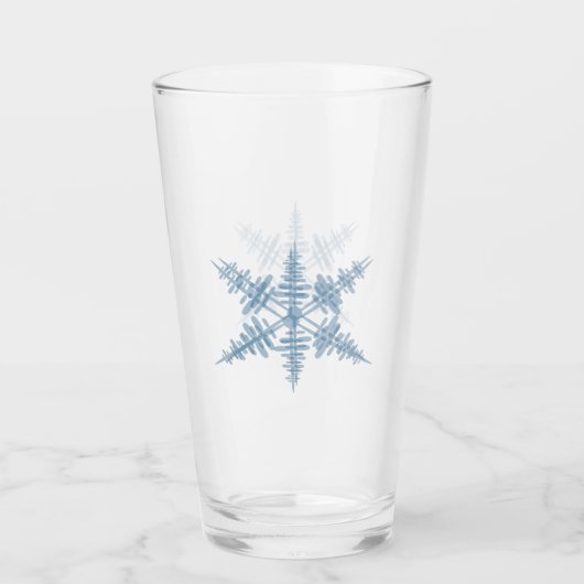 Schneeflocke Glas (Vorderseite)