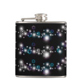 Schneeflocke-Glühen Flachmann (Vorderseite)