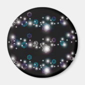 Schneeflocke-Glühen Magnet (Vorne)