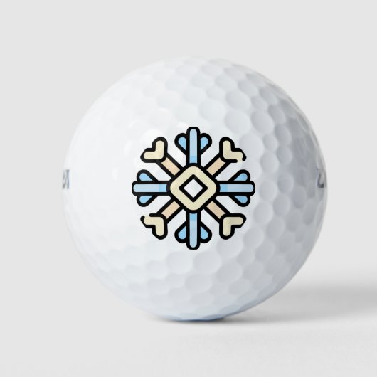 Schneeflocke Golfball (Vorderseite)