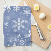 Schneeflocke-Grafik fertigen Farbhintergrund auf a Handtuch (Viertel Falte)