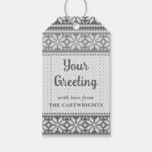 Schneeflocke Grau Nordischer Strick Sweater Your G