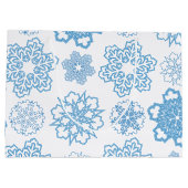 Schneeflocke Große Geschenktüte (Rückseite)