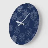 Schneeflocke Große Wanduhr (Winkel)