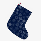 Schneeflocke Großer Weihnachtsstrumpf (Vorderansicht (hängend))