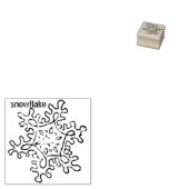 Schneeflocke Gummistempel (Stempel)