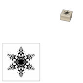 Schneeflocke Gummistempel (Stempel)