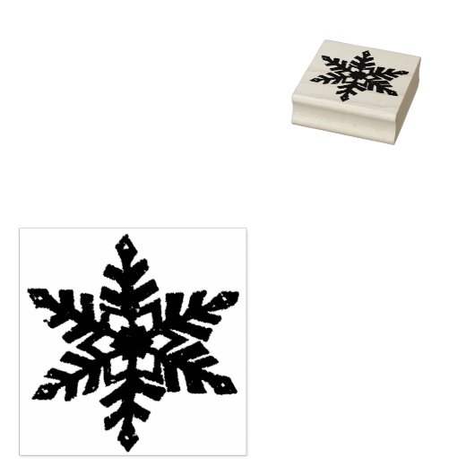 Schneeflocke Gummistempel (Stempel)