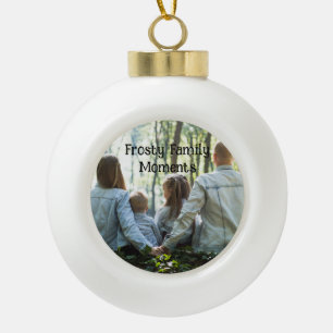 Schneeflocke Harmonie Keramik Kugel-Ornament