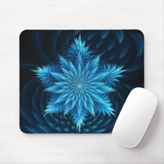 Schneeflocke-Hauch-Mausunterlage Mousepad (Mit Mouse)
