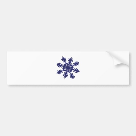 Schneeflocke II Autoaufkleber (Vorne)