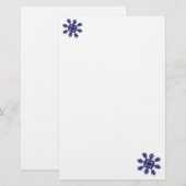 Schneeflocke II Briefpapier (Vorne/Hinten)